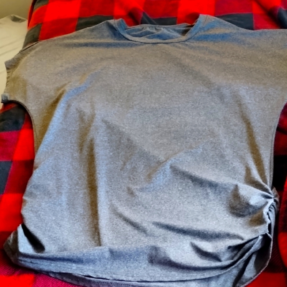 Women's Plus Gray T-Shirt Dress